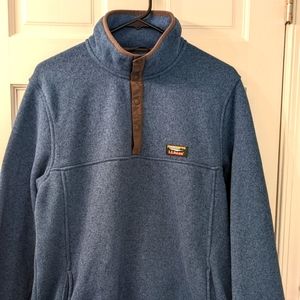 LL Bean 1/4 snap pullover, sz Medium Tall, Blue